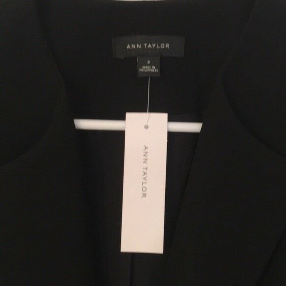 Women's Black Ann Taylor Blazer NWT Size 0 - Picture 5 of 8